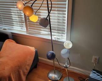 MCM inspired floor lamp and table lamp