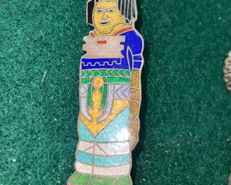 Castelan Mexico sterling silver brooch