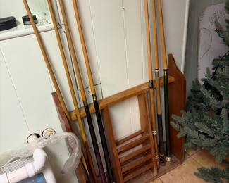 Pool table sticks 