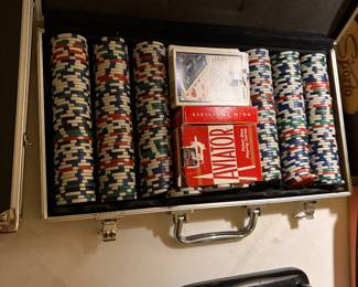 Poker cards and chips 