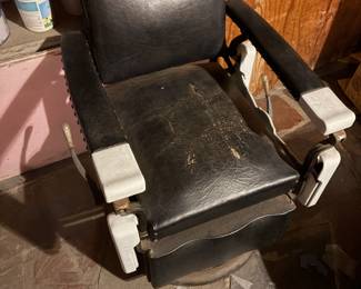 Antique barber chair 