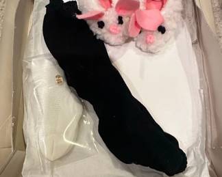 American Girl Bunny Slippers and Socks Set