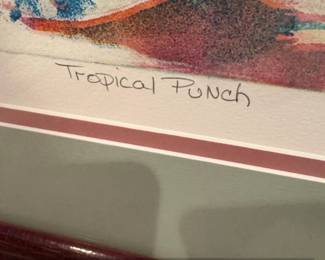 Jonna White Tropical Punch Lithograph Print third image