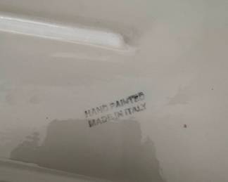 HandPainted Italian Ceramic Rectangular Baking Dish with Vegetables second image