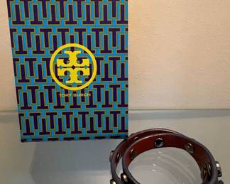 Tory Burch Double Wrap Studded Bracelet