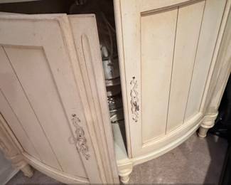 Legacy French Country Corner Cabinet Bakers Rack fifth image