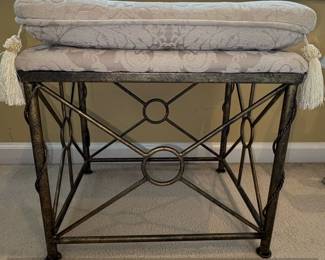 Pier Imports Medici Collection Wrought Iron Vanity Stool second image