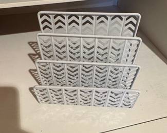 Vintage Wrought Iron Wine magazine rack second image