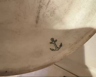 Victorian Lady Figurine with Parasol Anchor Mark third image