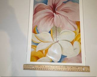 Georgia OKeeffe Hibiscus with Plumeria Archival Pigment Print