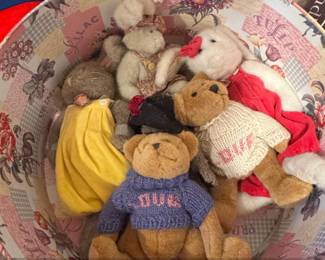 Collection of Vintage North American Bear Company Teddy Bears and Stuffed Animals