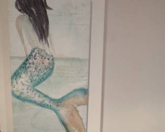 Watercolor Mermaid II Canvas Print