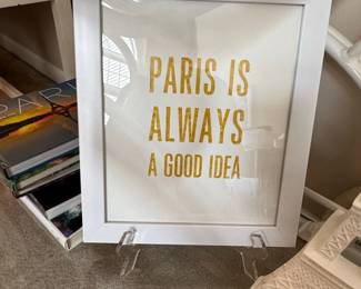 Paris is Always a Good Idea Framed Print