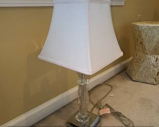 Vienna Full Spectrum Crystal Table Lamp with Square Shade