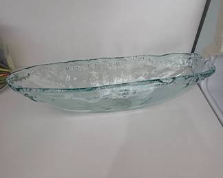 San Miguel Recycled Glass Oval Bowl