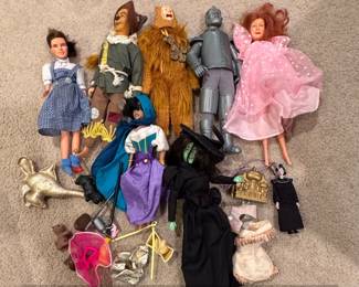 The Wizard of Oz and Disney Character Doll Lot