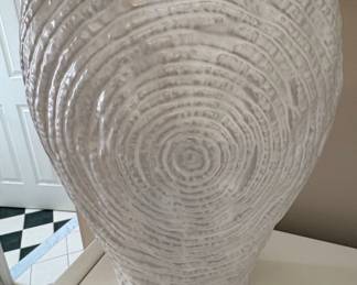 Textured Ceramic Vase with Organic Wave Pattern