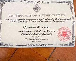 Camrose Kross Reproduction of Jacqueline Kennedys Jewelry second image