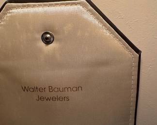 Walter Bauman Jewelers Rose and Cross Pendant Necklace second image