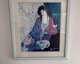 Tarkay Lady in Kimono Lithograph