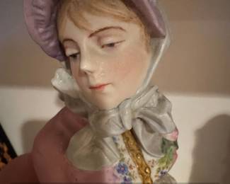 Victorian Lady Figurine with Parasol Anchor Mark second image