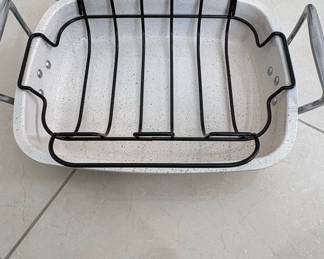 Granite Ware Speckled Roasting Pan with Rack