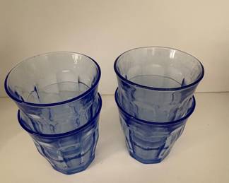 Duralex Picardie Marine Blue Glass Tumblers