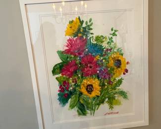 Floral Still Life Watercolor Painting