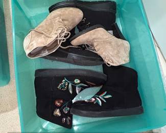 Indigo Rd. Embroidered Ankle Boots and Suede Desert Boots