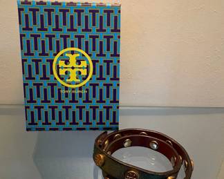 Tory Burch Reversible Leather Studded Bracelet Set