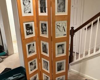 MidCentury Modern Ceramic Vase with Dried Hydrangeas second image