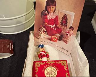 American Girl Samanthas Christmas Carols Music Box and Nutcracker Ornament