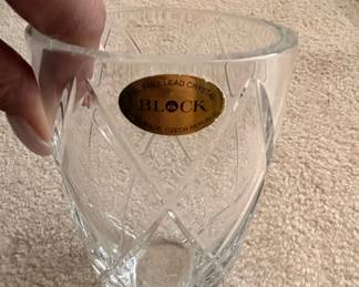 Block Crystal Vase second image