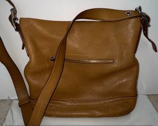 Coach Legacy Slim Duffle Pebble Leather Shoulder Bag