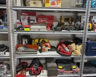 Wide array of Milwaukee tools and other name brand tools