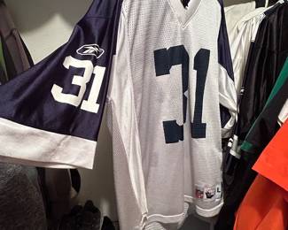 Sports jerseys and sport shirts: Dallas Cowboys, Mavericks, Texas Rangers, Dallas Stars