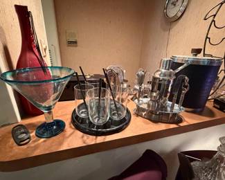 highballs, Ice bucket, shaker tin with accessories