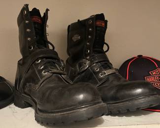 Harley Davidson Boots, hats, shirts, and motorcycle gear