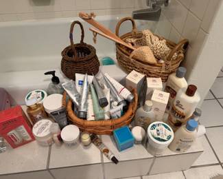 Lotions and coconut oil 