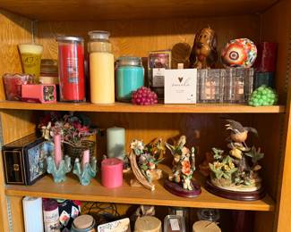 Candles, figurines