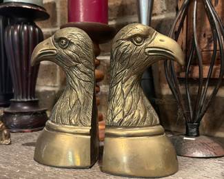 Brass bookends
