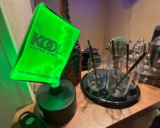 Kool Cigarette Glass Plasma Lighted Sign