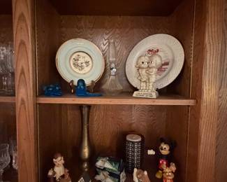 Vintage R&W Berries Co figurine, (Disney) Mickey Mousse figurine, March Hare Figuring, Vintage Holly Hobbie figuring, 
