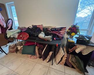 Women’s Purses/bags, comforters, an decorative pillows