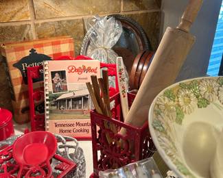 Dolly Parton cookbook, Neiman Marcus Melron steak knives 