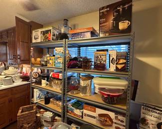 New in box kitchen accessories, appliances, dishes 