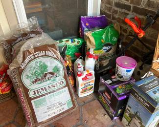 Lawn treatment, mulch