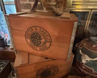 Proctor and Gamble wooden crates
