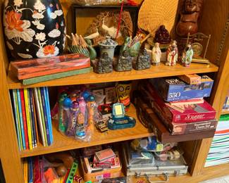 Various Buddha statues, Bingo dot daubers