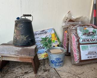 Outdoor decor, mulch, party ashtray